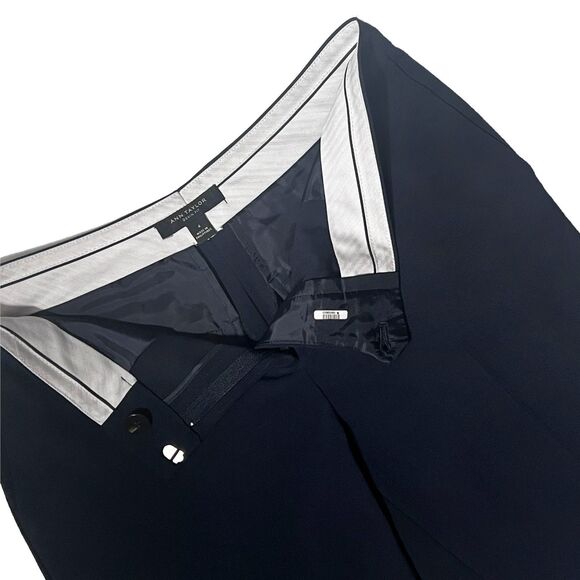 Ann Taylor Devin Fit Slim Tailored Ankle Pants in Dark Navy - Picture 9 of 9